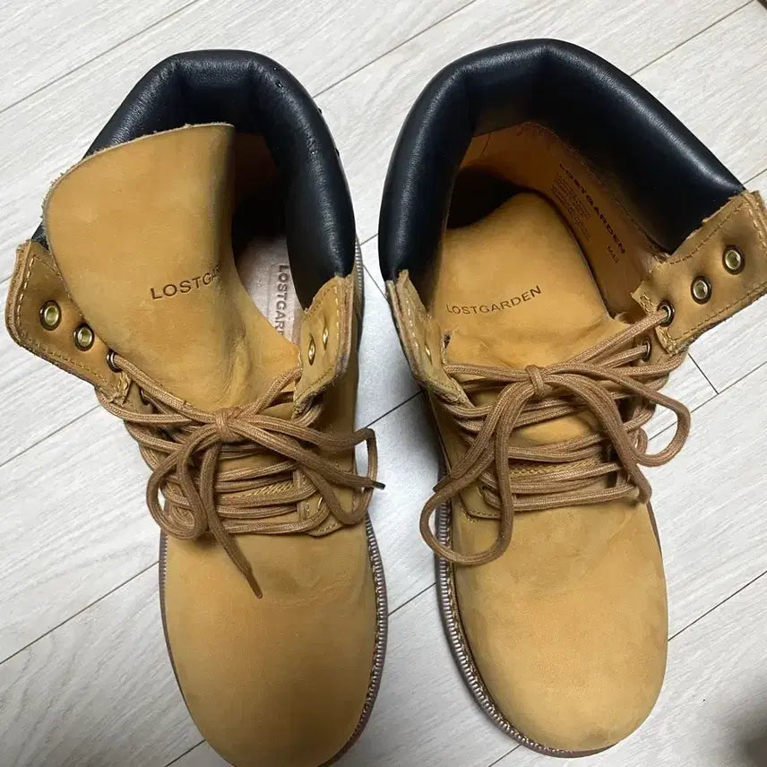[BUNJANG] Lost Garden Route Tan Boots / 로스트가든 루트 탄