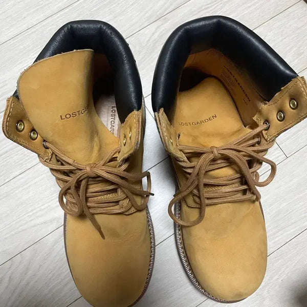 [BUNJANG] Lost Garden Route Tan Boots / 로스트가든 루트 탄