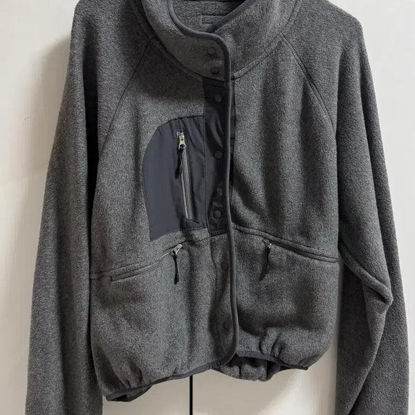 [BUNJANG] THEFEU Fleece Jacket (Charcoal Grey) / THEFEU 더에프유 플리스 자켓(차콜그레이, 착샷O)