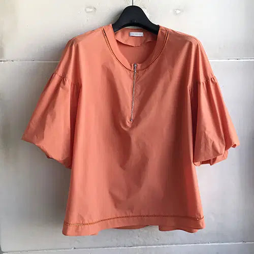 [BUNJANG] Valentino Blouse Polyester Orange / 발렌시아 정품/2022-55.66/새거수준