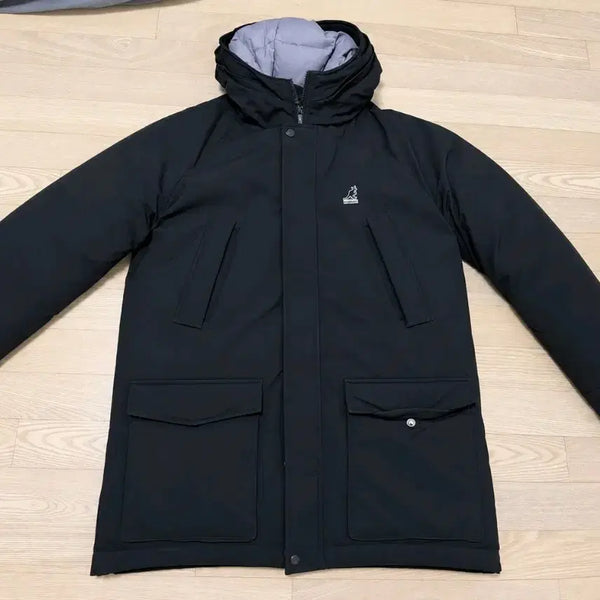 [BUNJANG] Kangol Black Long Padded Coat (Size 105) / 캉골 105사이즈