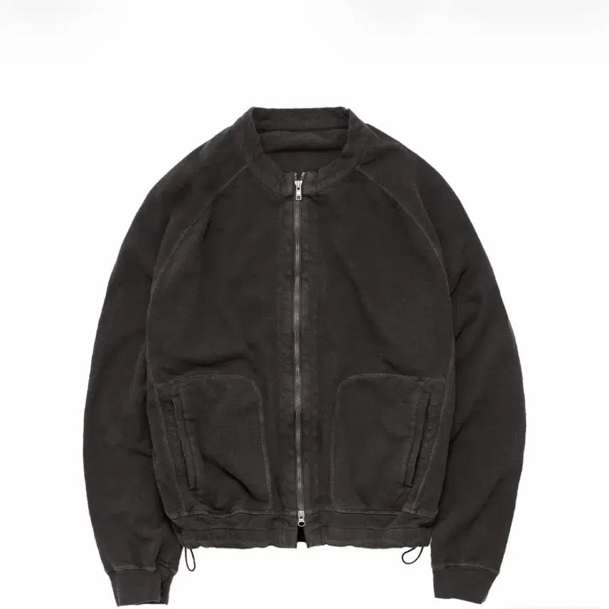 [BUNJANG] Politeru Rough Set Zip-up Jacket Khaki Charcoal / [3] 폴리테루 러프셋 집업 카키차콜