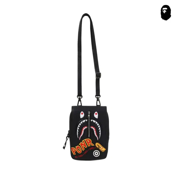 [BUNJANG] BAPE 2nd Shark Mini Bag Black / 베이프 2nd 샤크 미니 가방
