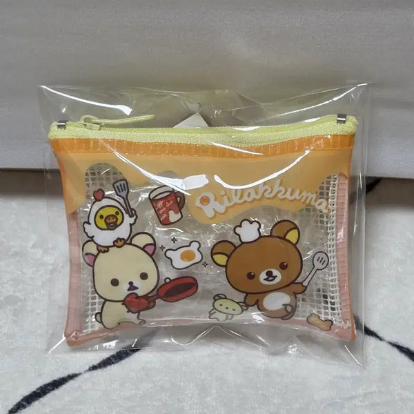 [BUNJANG] Rilakkuma Transparent Pouch New / 리락쿠마 투명 파우치 새상품