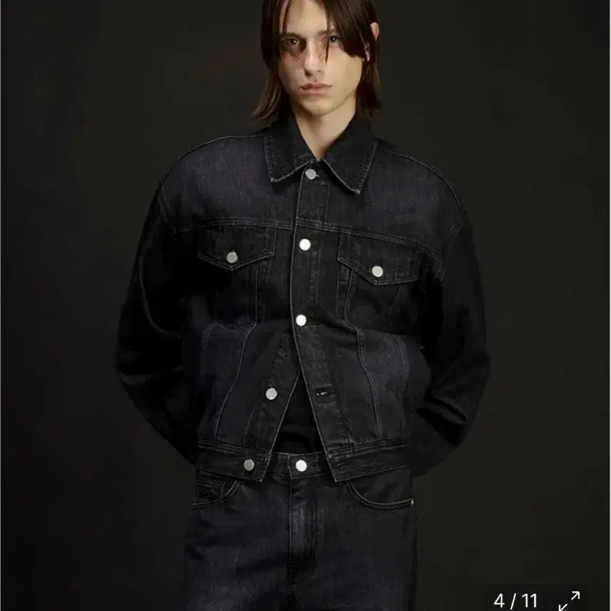 [BUNJANG] Plac Denim Trucker Jacket / 플랙 189000 데님 트러커 자켓