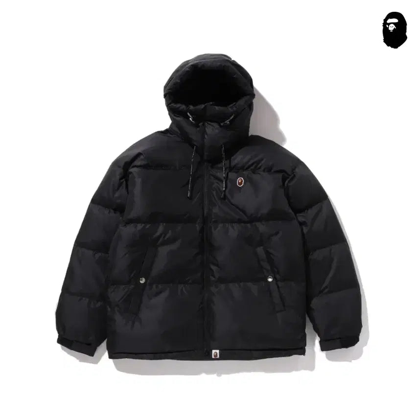 [BUNJANG] BAPE One Point Relax Fit Down Jacket Black / 베이프 원포인트 릴렉스핏 다운 재킷