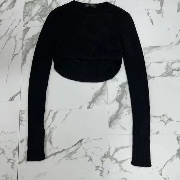 [BUNJANG] Isabel Marant Black Cropped Knit / 이자벨마랑 블랙 크롭 니트