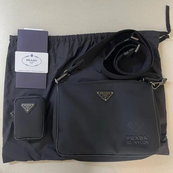 [BUNJANG] Prada Re-Nylon Shoulder Bag Black / 프라다 리나일론 숄더백 블랙