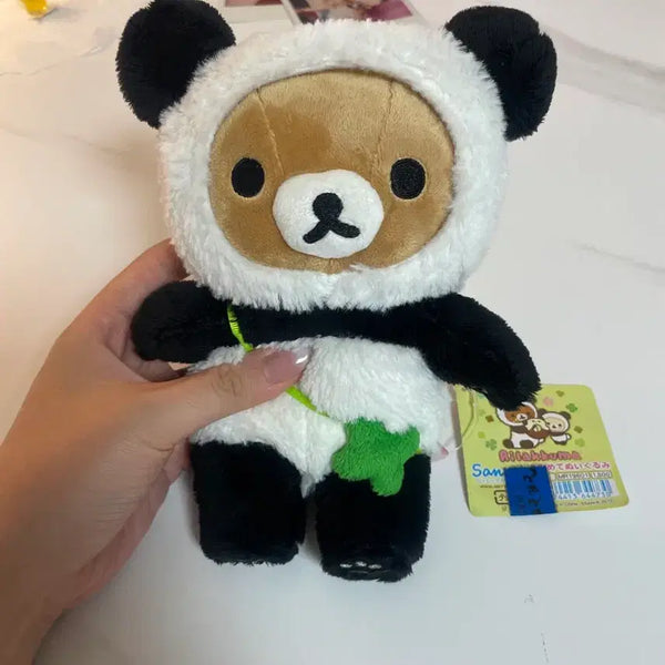 [BUNJANG] Rilakkuma Four Leaf Clover Panda Plush / 리락쿠마 네잎클로버 판다 인형