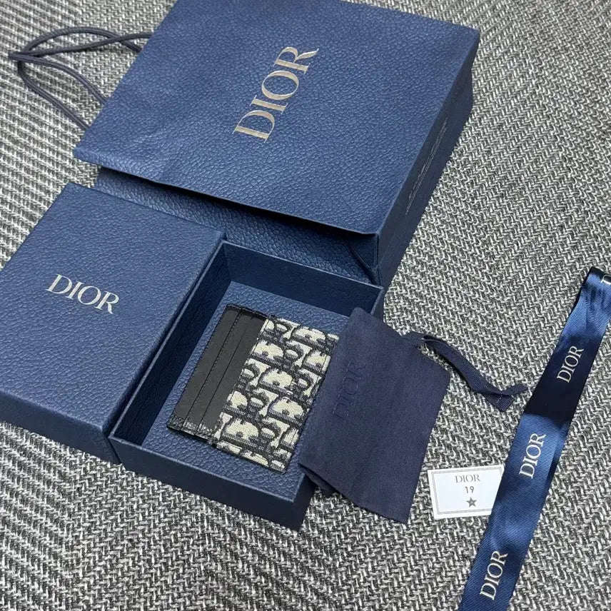 [BUNJANG] Dior Dior Oblique Card Holder Beige / 새상품급/풀구성(선물용)디올 오블리크 카드지갑