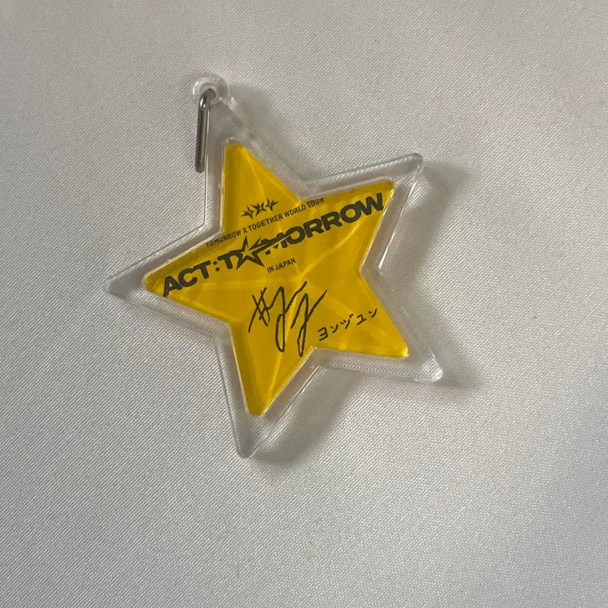 [BUNJANG] TXT Yeonjun Star Confetti Keychain / TXT 투바투 별컨페티 키링 연준 투모로우 일본 컨페티