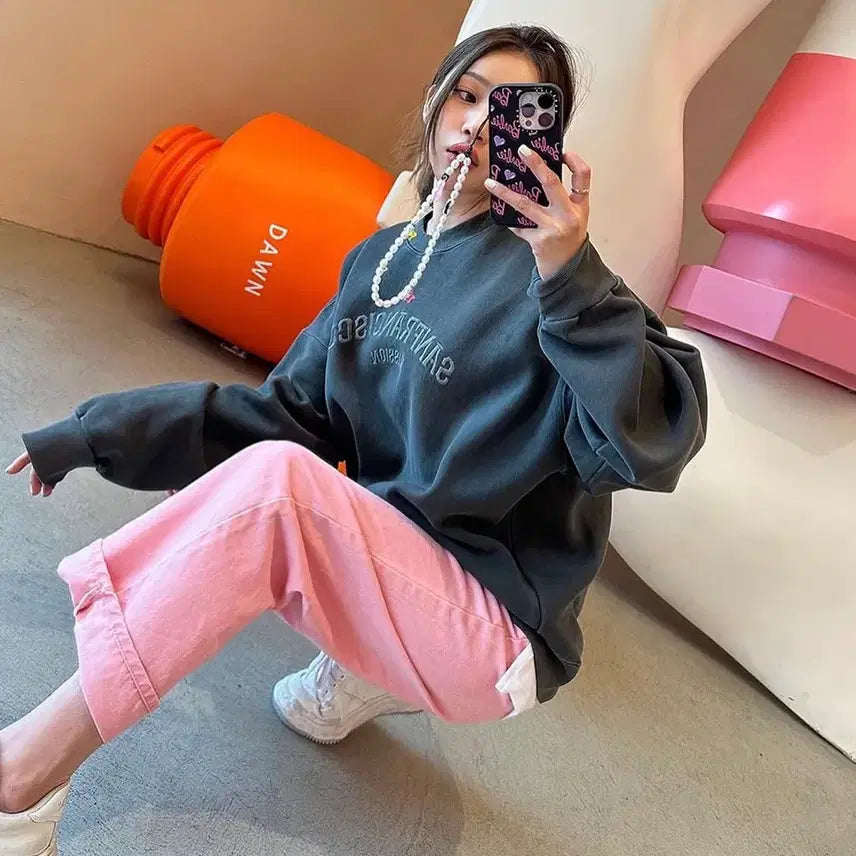 [BUNJANG] Marimarket Marimade Color Jeans Pink S / 마리마켓 마리메이드 컬러진 핑크 S