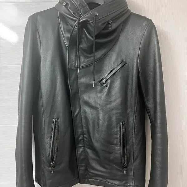 [BUNJANG] Catherine Hamnett Leather Jacket / 캐서린햄넷 레더자켓
