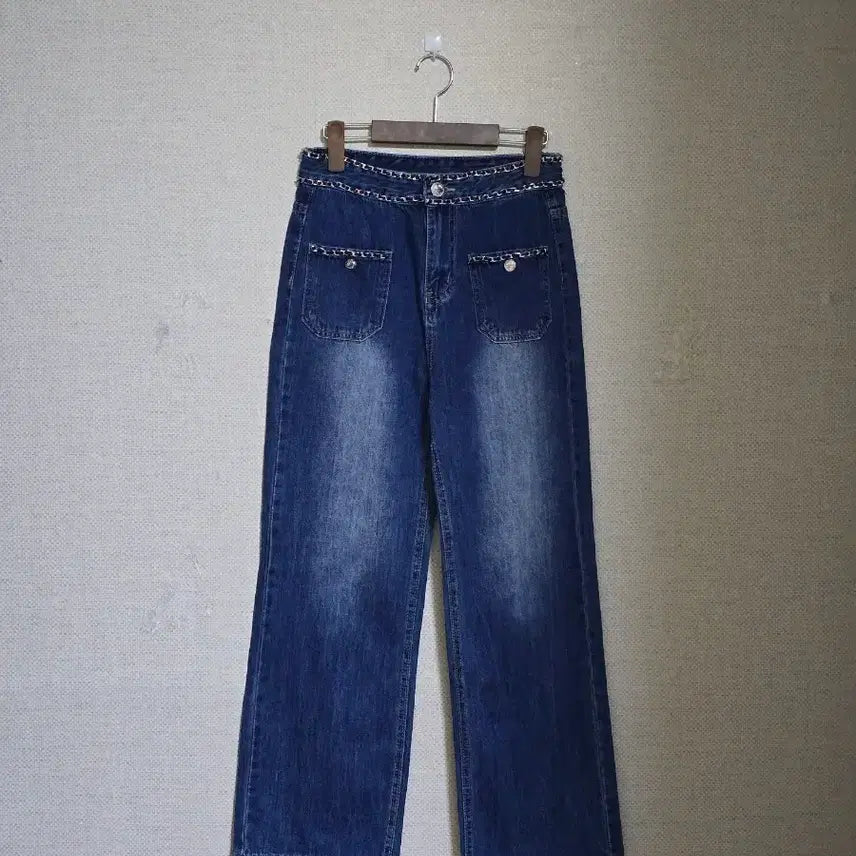[BUNJANG] Chain Detail Denim Pants (M) / 체인 데님 팬츠25