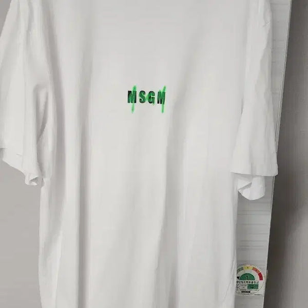 [BUNJANG] MSGM Logo Short Sleeve T-Shirt White / MSGM 반팔 티셔츠 화이트