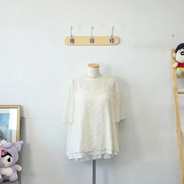 [BUNJANG] BANANA BUS Ivory Blouse / 빈티지 만원샵 BANANA BUS 아이보리 블라우스