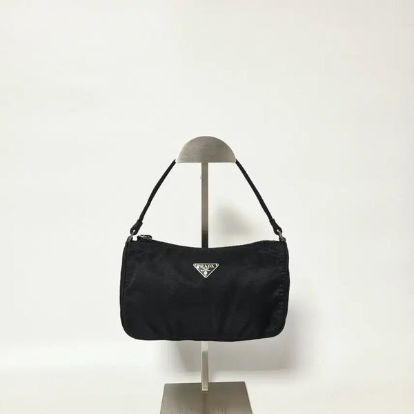 [BUNJANG] Prada Nylon Shoulder Bag Black / 프라다 나일론 숄더백 블랙 클러치백