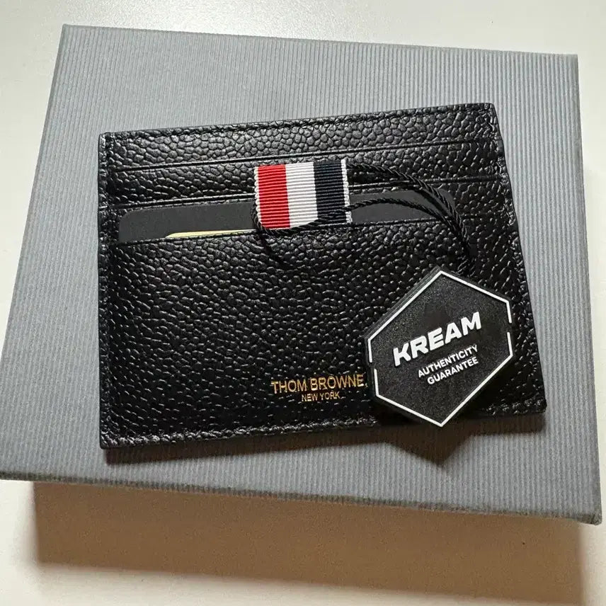 [BUNJANG] Thom Browne Pebbled Leather Cardholder / 톰브라운 페블 카드지갑