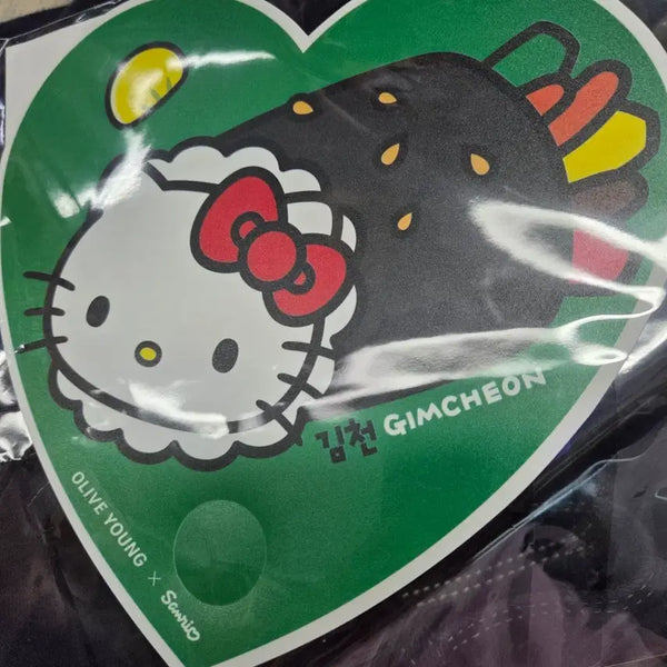 [BUNJANG] Hello Kitty Olive Young Fan (Sealed) / (미개봉) 올리브영 헬로키티 부채 김천 김밥