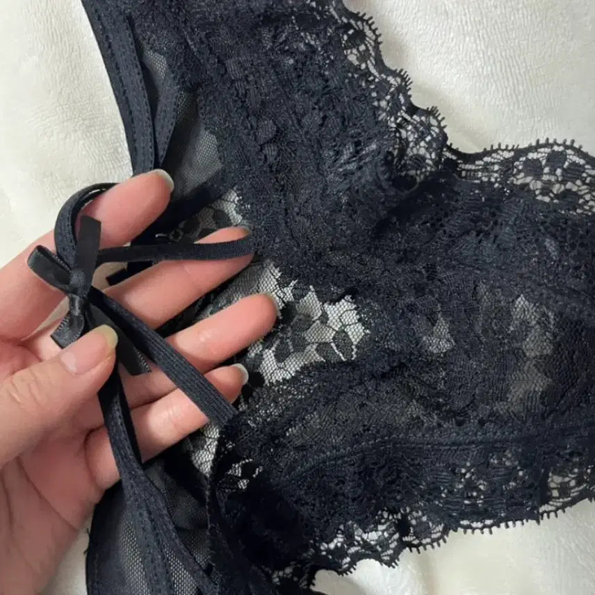 [BUNJANG] Lace Thong Panties (Used) / 레이스 T팬티 (중고)