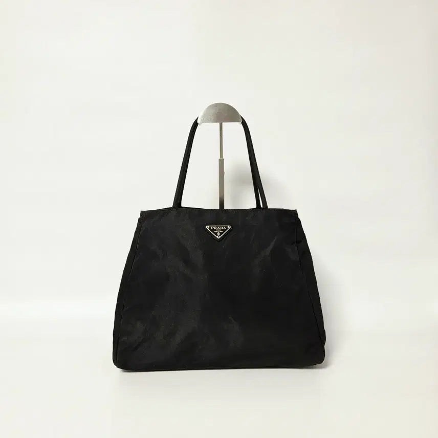 [BUNJANG] Prada Tessuto Shopper Tote Bag Black / 프라다 테수토 쇼퍼백 블랙 토트백