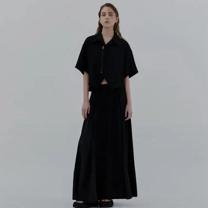 [BUNJANG] Trimingbird Gored Maxi Skirt / 트리밍버드 고어드 맥시 스커트