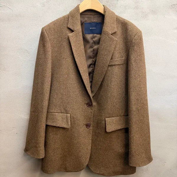 [BUNJANG] Goldeneye Deep Brown Wool Jacket / GOLDENAI브라운 울자켓F