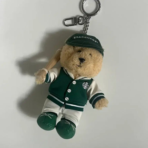 [BUNJANG] Starbucks Bearista Baseball Keyring / 스타벅스 베어리스타 야구 키링