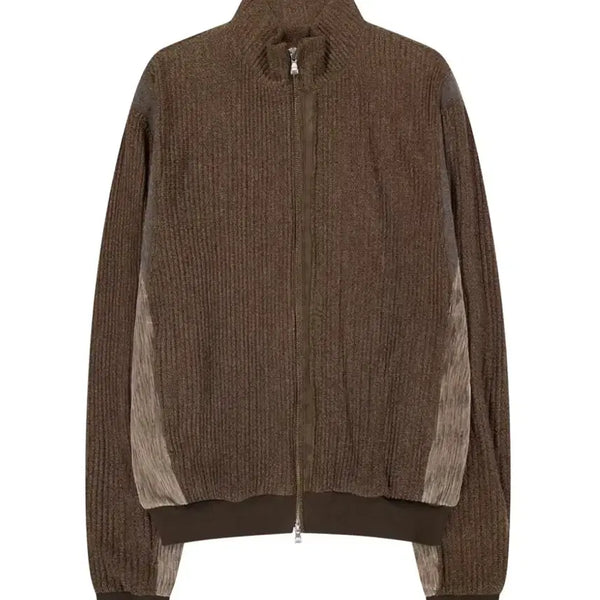 [BUNJANG] Axlim EP.8 01 Jersey Jacket Brown / [S] 엑슬림 EP.8 01 저지 자켓 브라운