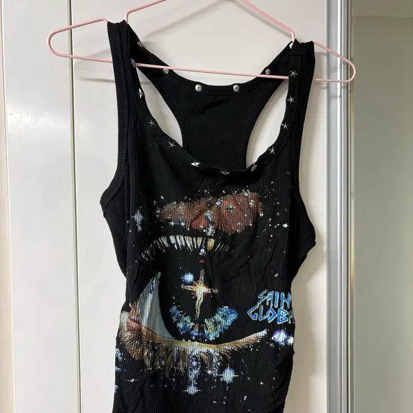 [BUNJANG] Stud Printing Tank Top / 스터드 프린팅 나시 (새거)