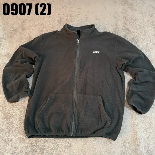 [BUNJANG] FCMM Fleece Zip-Up Jacket Black / FCMM 플리스 집업 자켓 블랙
