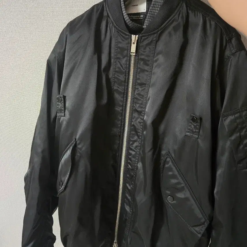 [BUNJANG] Il Corsaro Bomber Jacket Black L / 일꼬르소  봄버 자켓 블랙 L