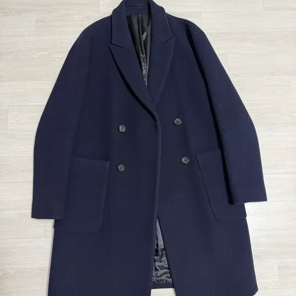 [BUNJANG] System Homme Navy Felt Coat / 시스템 옴므 네이비 펠트 소재 코트 입니다
