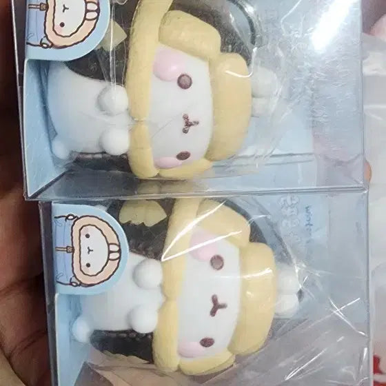 [BUNJANG] MOLANG Rabbit Winter Ver. Keyring Set (2 Pieces) / 정품 몰랑이 겨울ver 키링 2개 세트