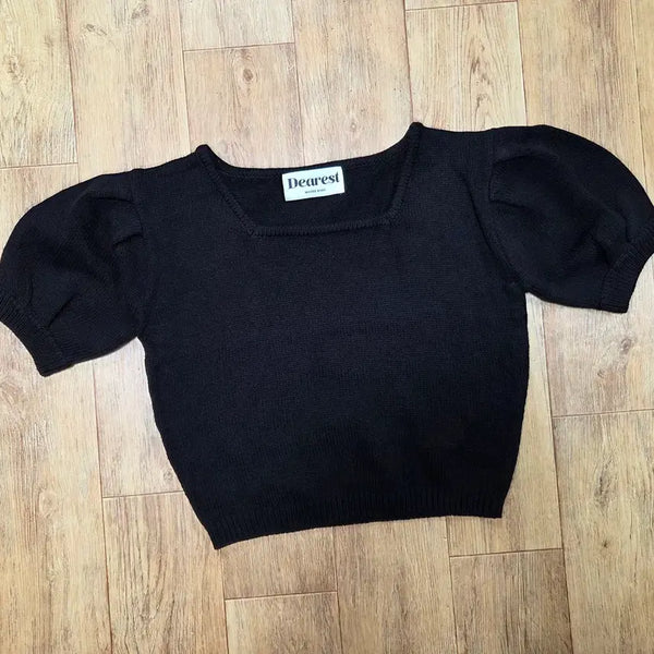 [BUNJANG] MAYBEBABY Dear List Square Neck Knit / 메이비베이비(MAYBEBABY) 디어리스트 스퀘어넥니트 55-66 새상품