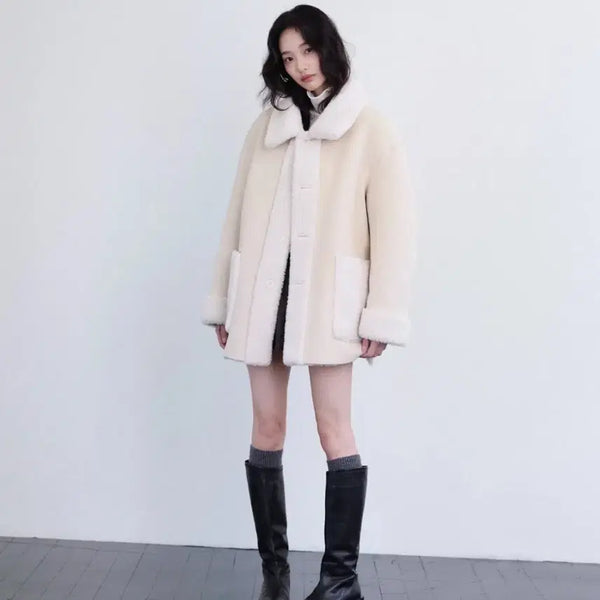 [BUNJANG] Reversible Shearling Mustang Jacket / 윤슬 시어링 리버시블 무스탕