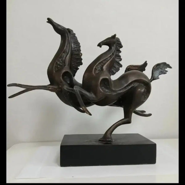 [BUNJANG] Bronze Horse Pair Statue / 청동 말 한쌍 조각상