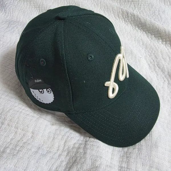 [BUNJANG] Malbon Golf Green Hat with Character Patch / 말본 골프 모자 그린색상