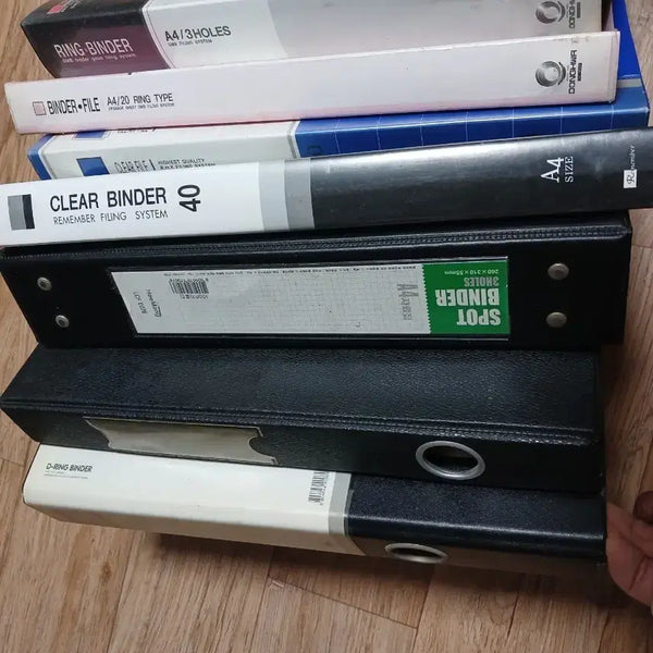 [BUNJANG] A4 Ring Binder Set (3-Tier/2-Tier) / A4 링 바인더 클리어 바인더 3단/2단 링 바인더 일괄