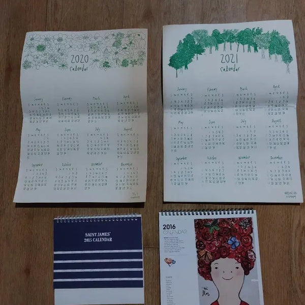 [BUNJANG] Calendar Set 2015-2016 & 2020-2021 / 2020 2021 2015 2016 캘린더 세트