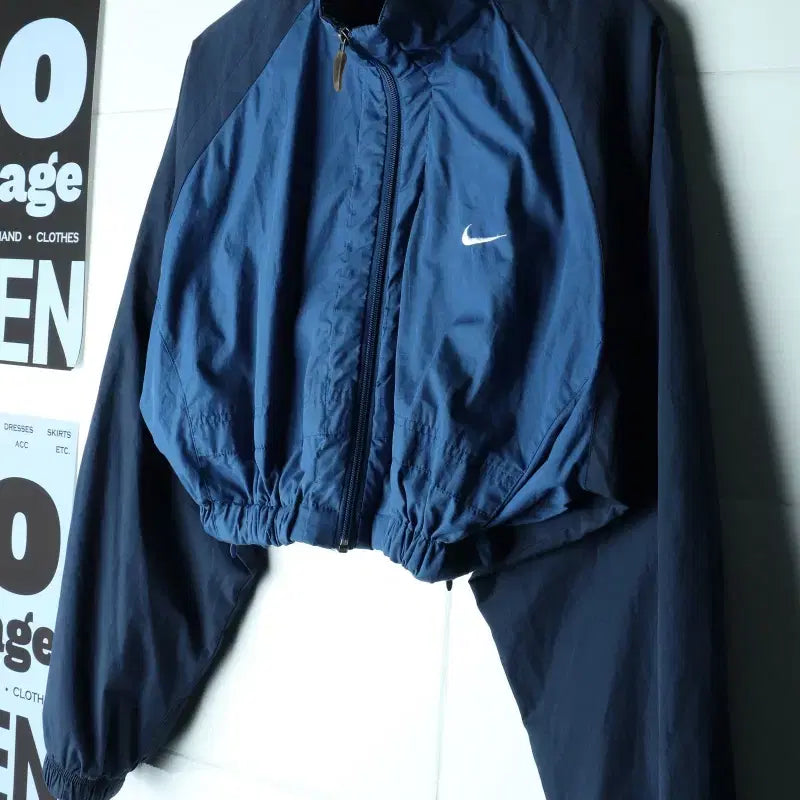 [BUNJANG] Nike 00s Cropped Windbreaker Zip-Up Jacket / W(F) 나이키 집업 바람막이 점퍼자켓 00S 년대 크롭-H38739