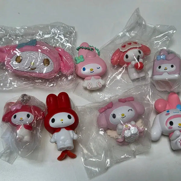 [BUNJANG] Sanrio My Melody Figure & Keyring Bundle Set / 산리오 마이멜로디 피규어
