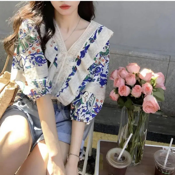 [BUNJANG] Linen Blouse / 러블리함 가득 린넨 블라우스 (무료배송)