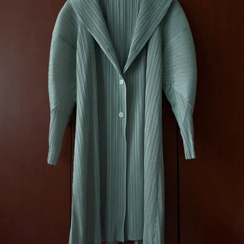 [BUNJANG] Pleated Long Cardigan / 플리츠 롱 가디건