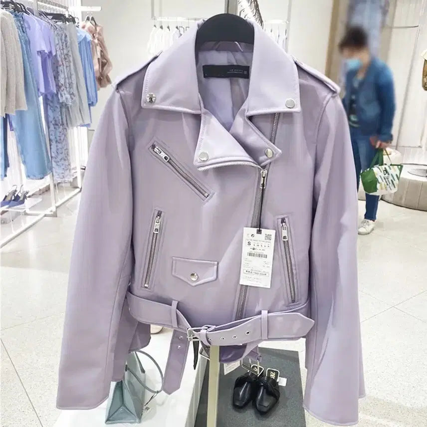 [BUNJANG] Zara Biker Jacket Lavender / 자라 바이커 자켓 라벤더