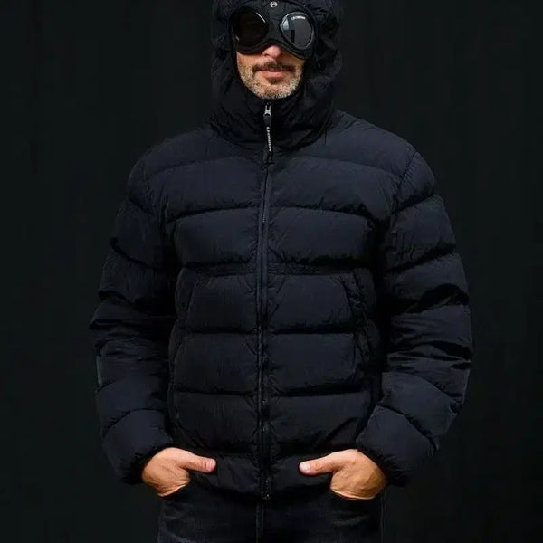 [BUNJANG] CP Company Goggle Padded Jacket Black / CP컴퍼니 고글 패딩 블랙