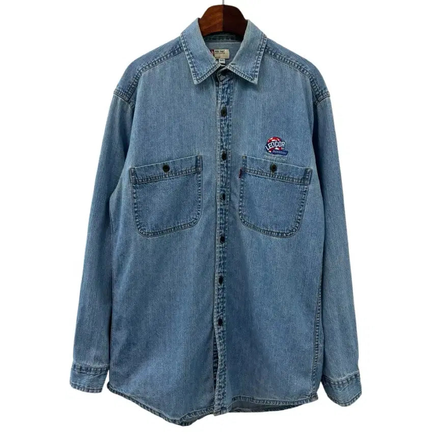 [BUNJANG] 00s Levi's Two Pocket Denim Work Shirt M / 00s리바이스 빈티지 투포켓 데님 워크 셔츠M