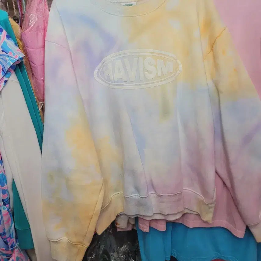 [BUNJANG] Hebism Tie-Dye Sweatshirt / 해비즘 타이 다이 맨투맨