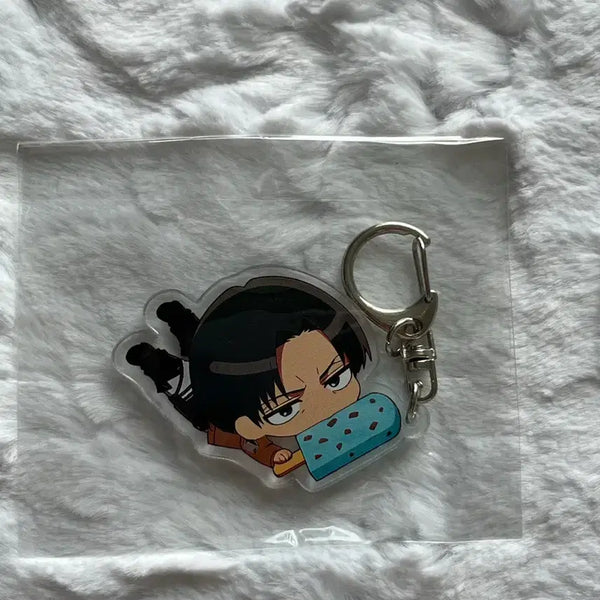 [BUNJANG] Attack on Titan Levi Acrylic Keychain / 리바이 키링 진격의거인