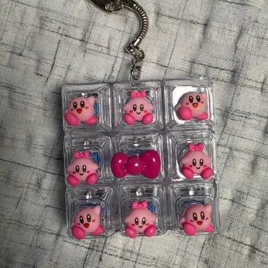 [BUNJANG] Kirby 9-Keycap Keychain Set / 별의 커비 9구 키캡 키링  세트